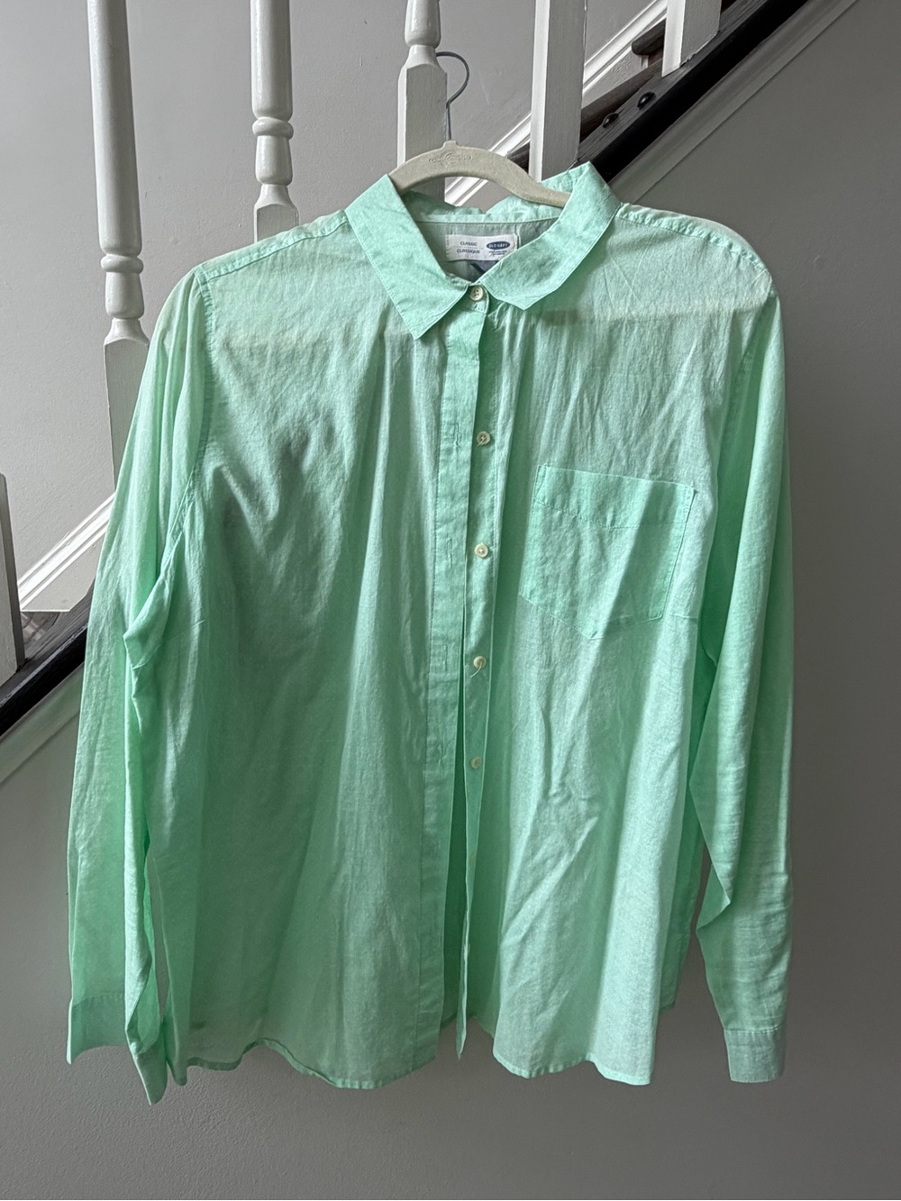 Old Navy Mint Green Women's Button-Down Shirt